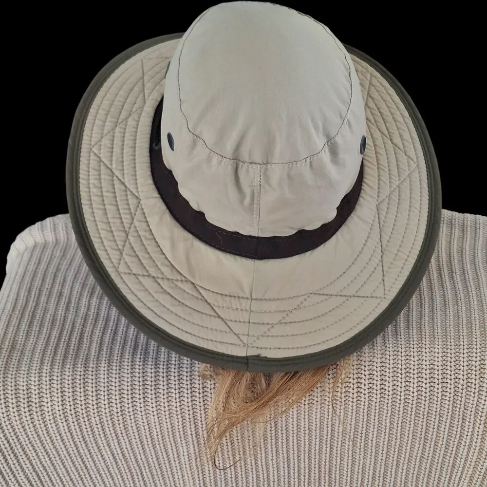 Watership Trading Co Boonie Hat Chin Strap Adult L Hiking Gardening USA Khaki - Picture 11 of 16